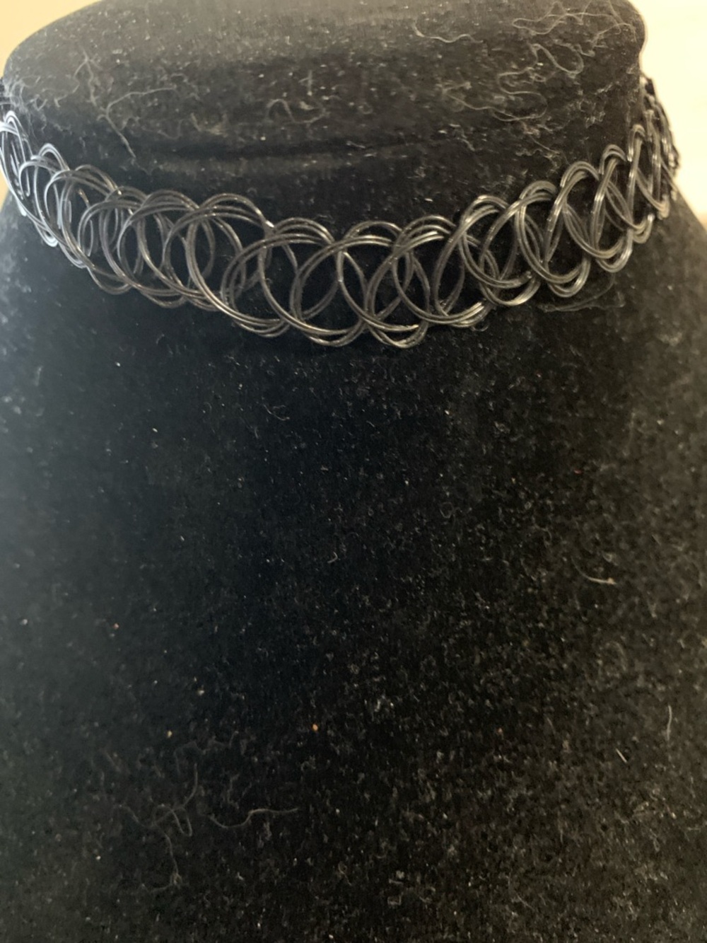 Black Stretch Tattoo Choker Necklace